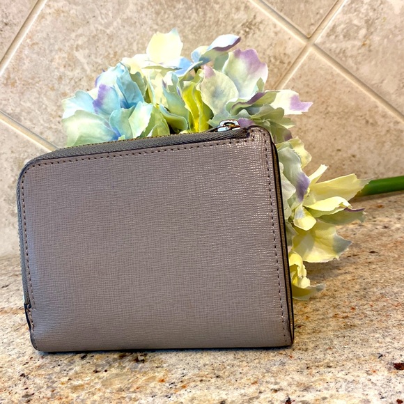 FURLA TAUPE CROSSGRAIN LEATHER WALLET - Picture 7 of 8
